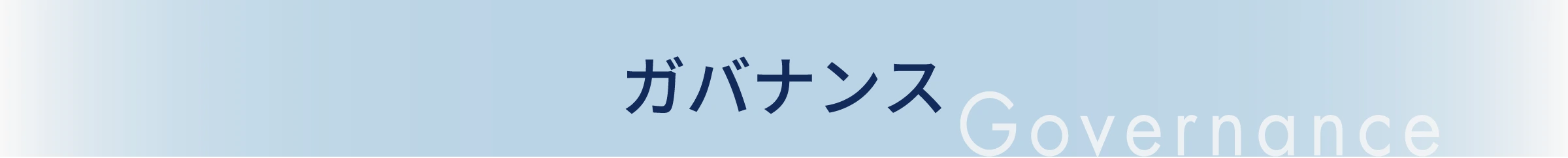 ガバナンス